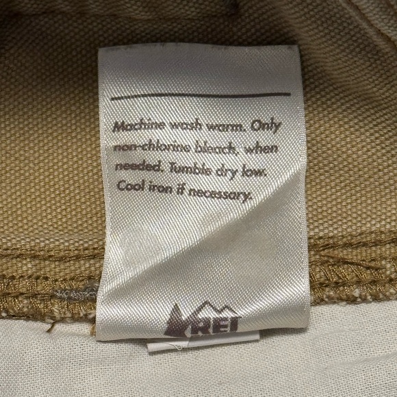 Rei Cooperative Men’s Pants Reinforced Knees Khaki Size 32x32 Actual (32x31) - Picture 10 of 11